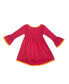 Фото #2 товара Baby Girls Pom-Pom-Trim Hi-Low Dress