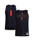 Фото #1 товара Men's #1 Black Miami Hurricanes Swingman Jersey