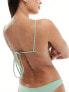 Фото #5 товара Free Society wrap around bikini top in sage green