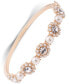 ფოტო #1 პროდუქტის Gold-Tone Crystal & Imitation Pearl Bangle Bracelet