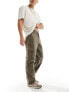 Фото #5 товара Weekday Yuni convertible zip cargo trousers in washed khaki