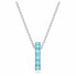 Swarovski Damen Halskette mit Anhänger Exalta Rundschliff Blau Pavé 5643754