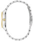 Фото #2 товара Women's Classic Two-Tone Stainless Steel Bracelet Watch 32mm, Created for Macy's