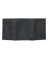 ფოტო #10 პროდუქტის Men's Flag Embossed Leather Trifold Wallet