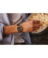 ფოტო #5 პროდუქტის Eco-Drive Men's Rolan Brown Leather Strap Watch 40mm