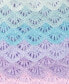 ფოტო #3 პროდუქტის Pink Violet Little Girls Sleeveless Mermaid Crochet Mesh Dress