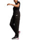 Women's Essential + Cargo Tapered-Leg Sweatpants PUMA BLACK, M - фото #3