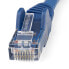 Фото #4 товара StarTech.com 15m CAT6 Ethernet Cable - LSZH (Low Smoke Zero Halogen) - 10 Gigabit 650MHz 100W PoE RJ45 10GbE UTP Network Patch Cord Snagless with Strain Relief - Blue - CAT 6 - ETL Verified - 24AWG - 15 m - Cat6 - U/UTP (UTP) - RJ-45 - RJ-45