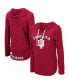 Фото #1 товара Women's Crimson Indiana Hoosiers My Lover Lightweight Hooded Long Sleeve T-shirt