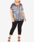 Plus Size Macie Burnout Scoop Neck Top