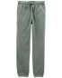 Kid Pull-On Fleece Cinched-Hem Pants 12