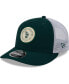 Фото #1 товара Men's Green Oakland Athletics Circle Trucker Low Profile 9FIFTY Snapback Hat