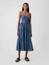 Organic Cotton Denim Maxi Dress