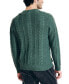 Фото #2 товара Men's Cable Knit Pullover Crewneck Sweater