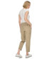 Women's High-Rise Stretch Twill Cargo Ankle Pants