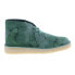 Фото #1 товара Clarks Desert Coal 26166172 Mens Green Suede Lace Up Chukkas Boots