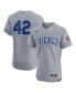 Men's Gray Chicago Cubs Road 2024 Jackie Robinson Day Elite Jersey