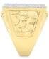 Кольцо Macy's Diamond Vertical Cluster 10k Gold