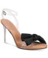 Women's Yahira Lucite Heel Bow Dress Sandals