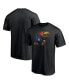 ფოტო #1 პროდუქტის Men's Black Kansas Jayhawks Team Midnight Mascot T-shirt