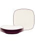 Colorwave Square Dinner Plates, Set of 4 Naked - фото #9