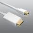 Фото #2 товара PureLink Mini-DisplayPort/HDMI 1.5m - 1.5 m - mini DisplayPort - HDMI - Gold - White - Male/Male