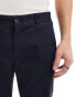 Farah Elm cotton mix chino twill trousers in navy