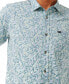 Фото #3 товара Men's Floral Reef Short Sleeve Shirt