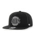 ფოტო #2 პროდუქტის Men's Black Brooklyn Nets High Post Captain Snapback Hat