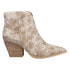 Фото #1 товара Vintage Havana Cassidy Snake Pointed Toe Zippered Booties Womens Beige Casual Bo