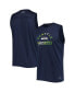 ფოტო #2 პროდუქტის Men's College Navy Seattle Seahawks Rebound Tank Top