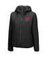 Women's Black Nebraska Huskers Arianna Full-Zip Puffer Jacket