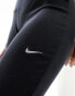 Nike mini-ribbed flared leggings in black