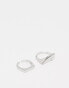 Pieces 2 pack irregular and bar shape rings in silver