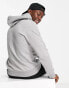 Jack & Jones Essentials logo hoodie in grey melange