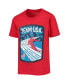 ფოტო #3 პროდუქტის Big Boys Red Team USA Mountain Skiing T-shirt