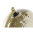 Фото #5 товара Земной глобус DKD Home Decor Позолоченный Латунь 24 x 20 x 51 cm