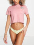 Volcom pocket dial t-shirt in desert pink Розовый, XS - фото #3