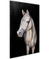 White horse Mixed Media Iron Hand Painted Dimensional Wall Art, 48" x 32" x 2.2"