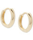 ფოტო #8 პროდუქტის Gold-Tone Mauve Enamel Hoop Earrings Set