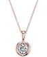 ფოტო #3 პროდუქტის Energy Diamond Pendant Necklace (1/5 ct. t.w.) in 14k Gold, White Gold or Rose Gold