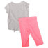 Фото #2 товара Puma TwoPiece Crew Neck Short Sleeve T-Shirt & Leggings Set Toddler Girls Size 2