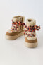 Faux shearling boots