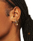 ფოტო #3 პროდუქტის Cultured Freshwater Pearl (5mm) Dangle Small Hoop Earrings in Gold Vermeil, Created for Macy's