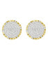 ფოტო #2 პროდუქტის Men's Diamond (1/3 ct.t.w.) Earring Set in 10k Yellow Gold