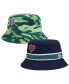 Фото #1 товара Men's Navy Chicago Bears Reversible Bucket Hat
