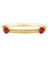ფოტო #1 პროდუქტის Children's Ladybug Bangle Bracelet in 14k Yellow Gold over Brass Alloy