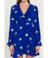 Фото #1 товара Women's Embroidered Wrap Dress