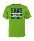 ფოტო #3 პროდუქტის Big Boys Neon Green, Navy Seattle Seahawks Fan Fave T-shirt Combo Set