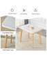 Фото #7 товара Modern White Stone Table Set with Foldable Desk and Chair